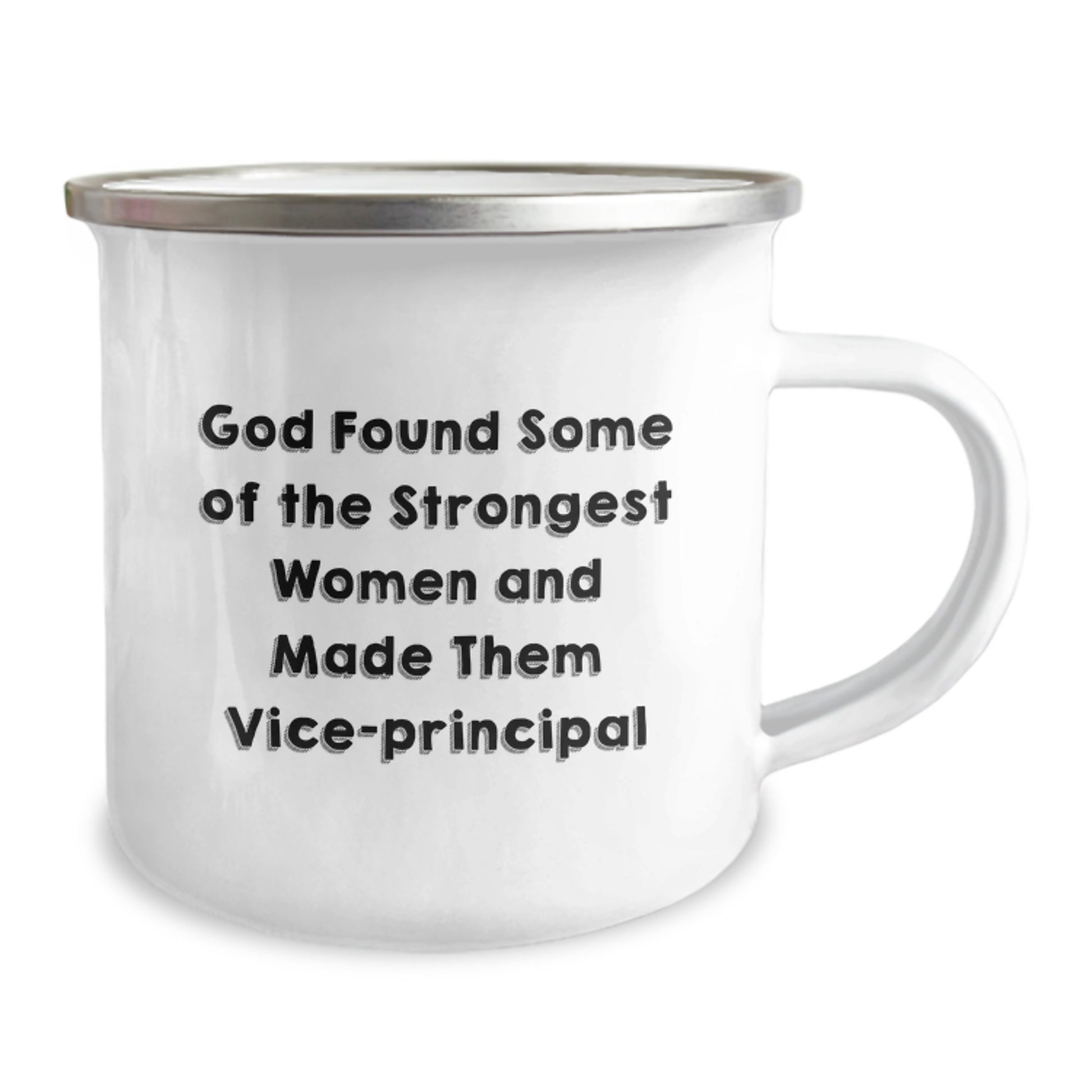 Funny Vice-principal Gifts from Friends - God Made Strong Women Vice-principals - Camping Mug for Graduation - Image 2