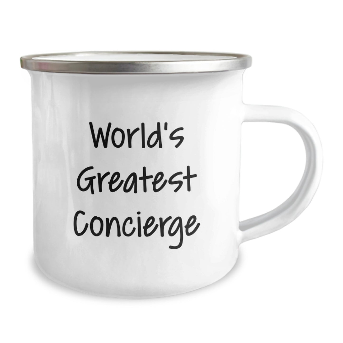 Funny World's Greatest Concierge Gifts for Men, Unique Camping Mug Gifts from Friends for Graduation - Image 2