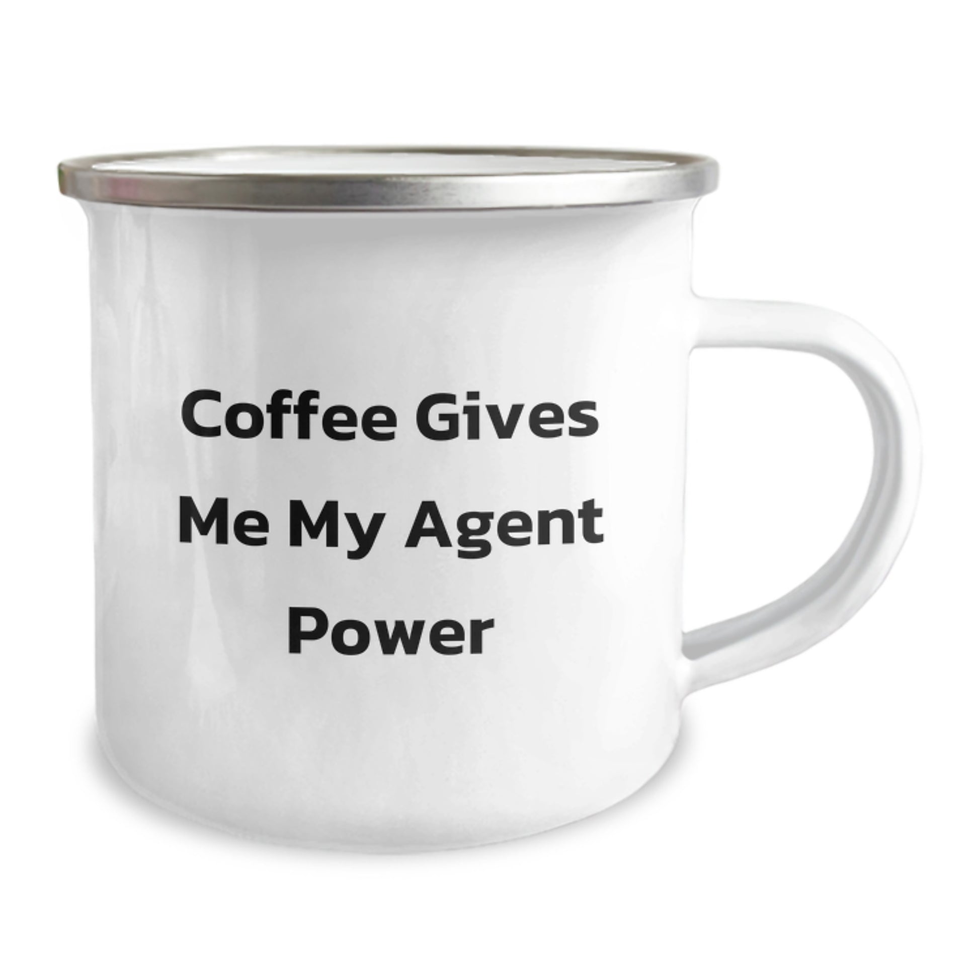 Funny Agent Gifts - Coffee Gives Me My Agent Power Camping Mug for Birthday, Gifts from Friends, Gifts for Agent - Image 2