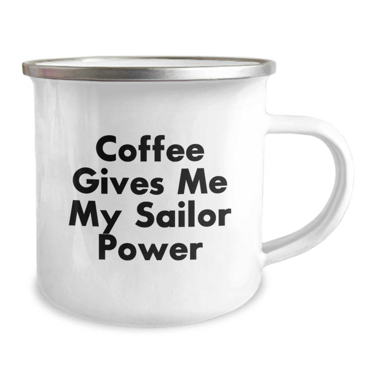 Funny Sailor Coffee Lover Gifts from Men to Friends on Christmas Unique Gifts for Sailor Camping Mug, Coffee Gives Me Sailor Power - Image 2