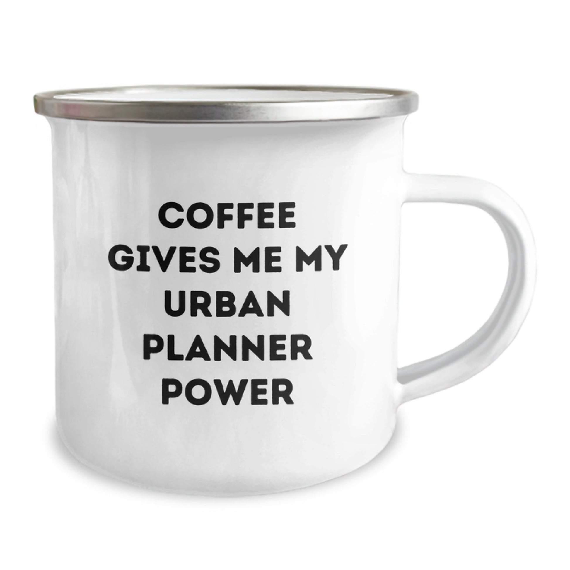 Urban Planner Gifts from Friends, Unique Camping Mug for Graduation, Funny Coffee Quote, 'Coffee Gives Me My Urban Planner Power' - Image 2