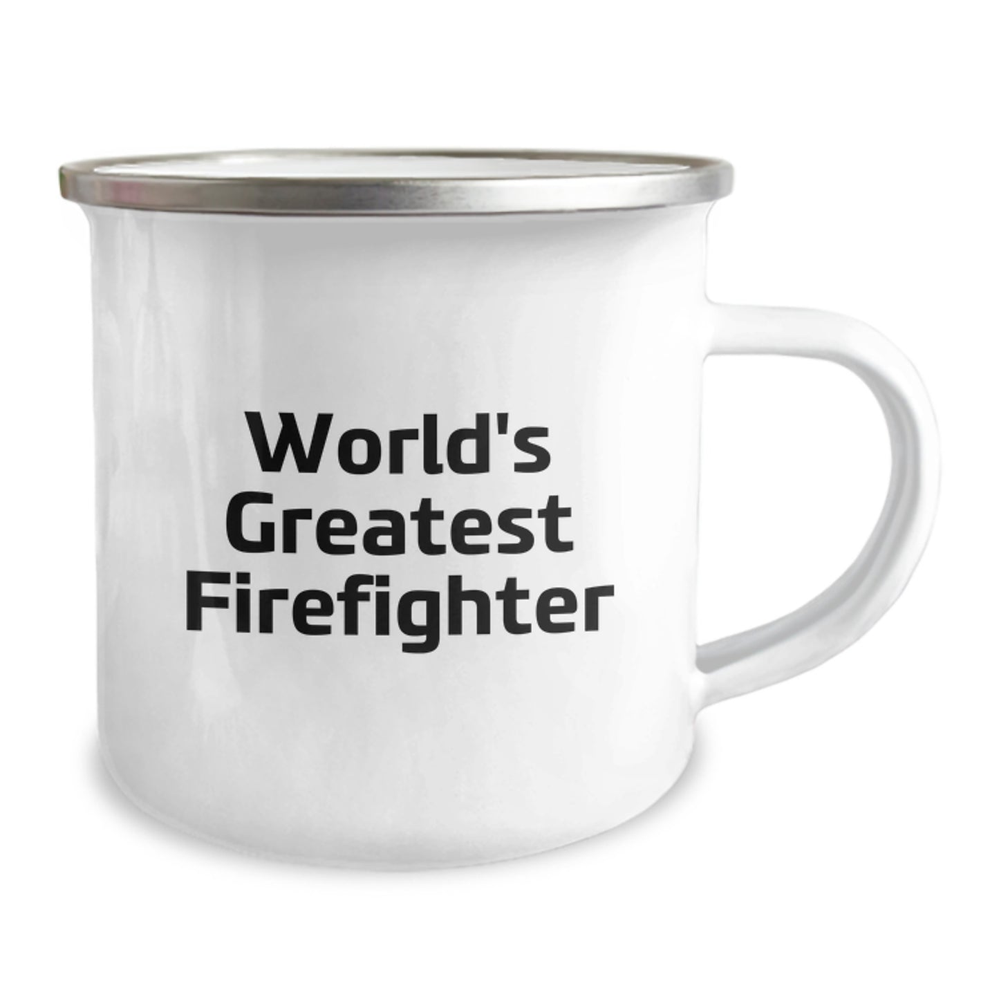 Gifts from Family for World's Greatest Firefighter Dad - Funny Firefighter Camping Mug - Unique Father's Day Unique Gifts for Firefighter Men - Image 2