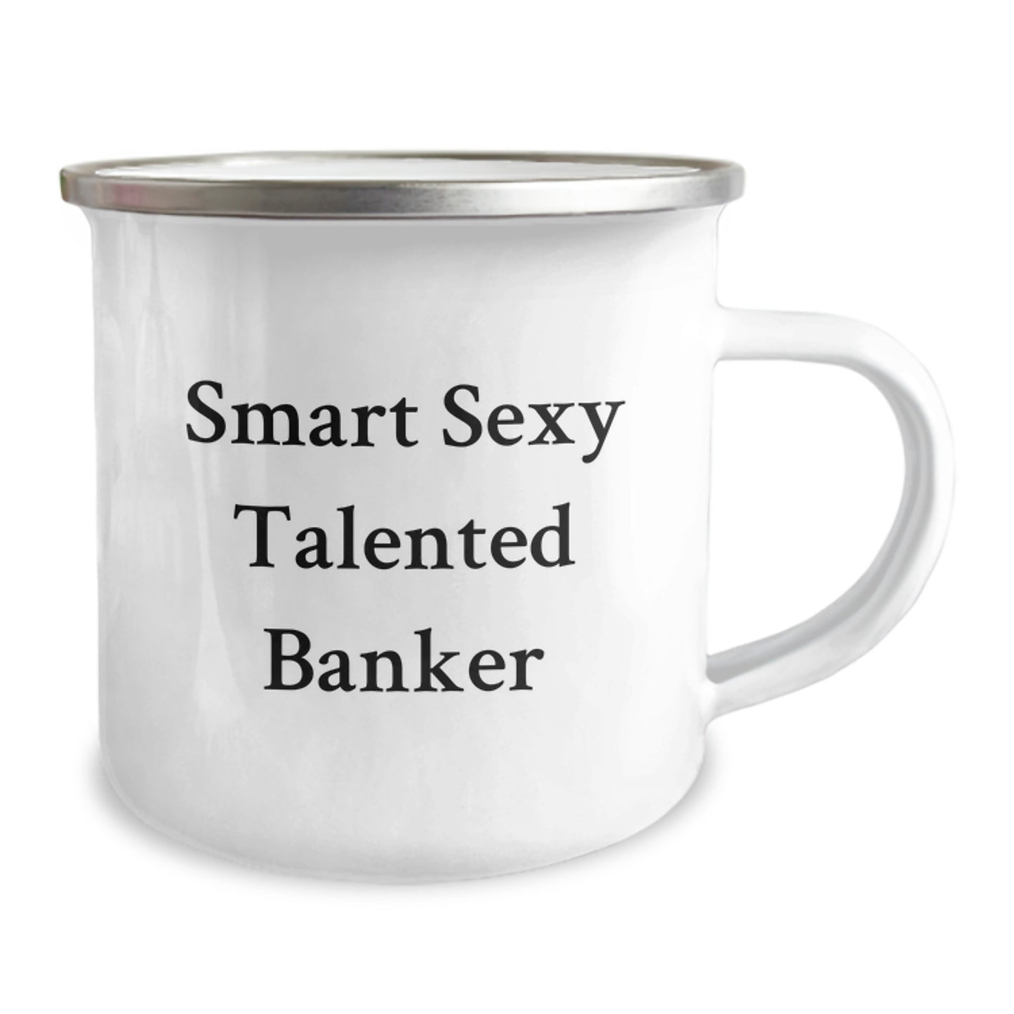 Funny Banker Christmas Unique Gifts from Friends, Smart Sexy Talented Banker Camping Mug, Unique Christmas Unique Gifts for Banker, Men, Coworkers - Image 2