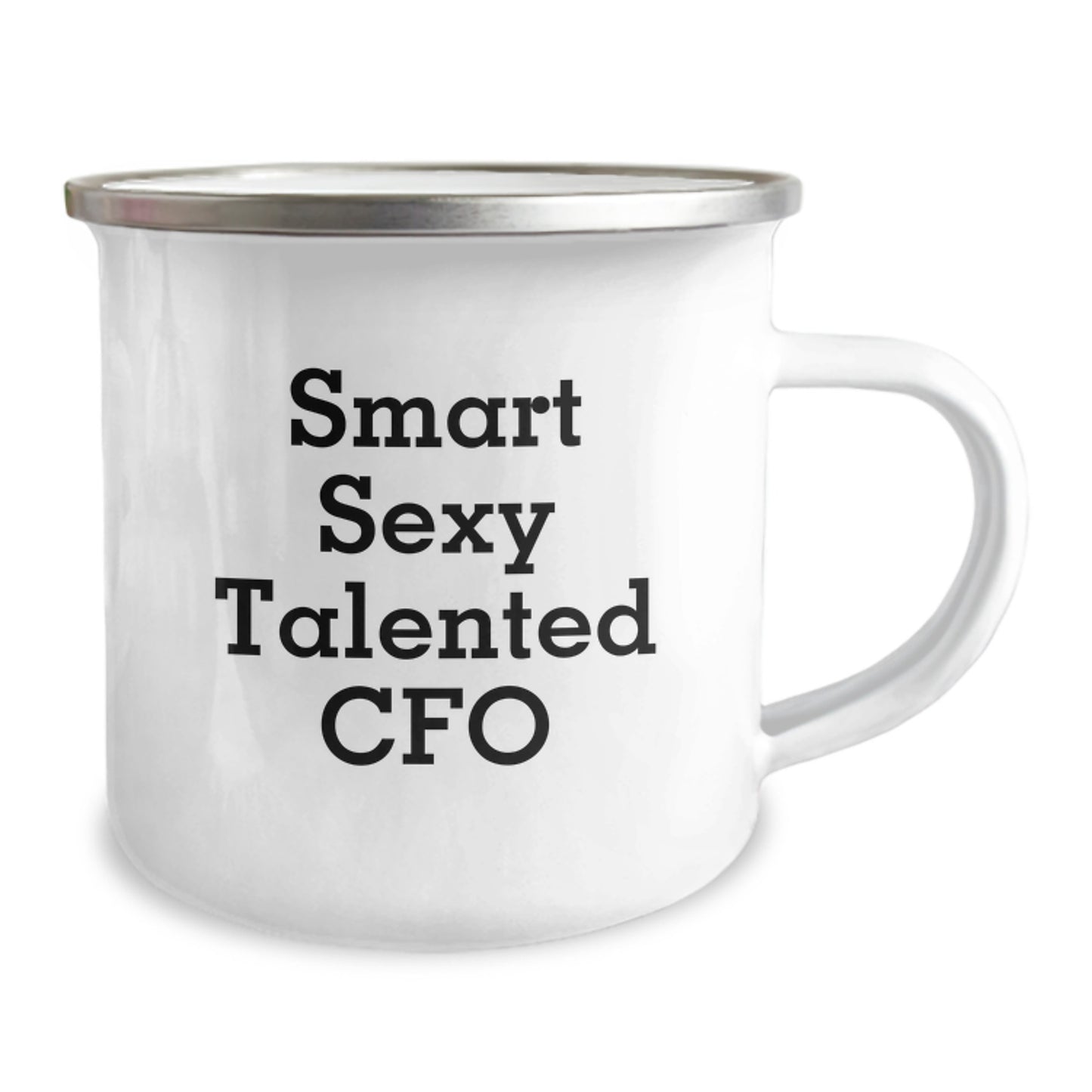Funny CFO Christmas Unique Gifts from Friends and Family - Smart Sexy Talented CFO Camping Mug, Perfect for CFO Men and Women - Image 2