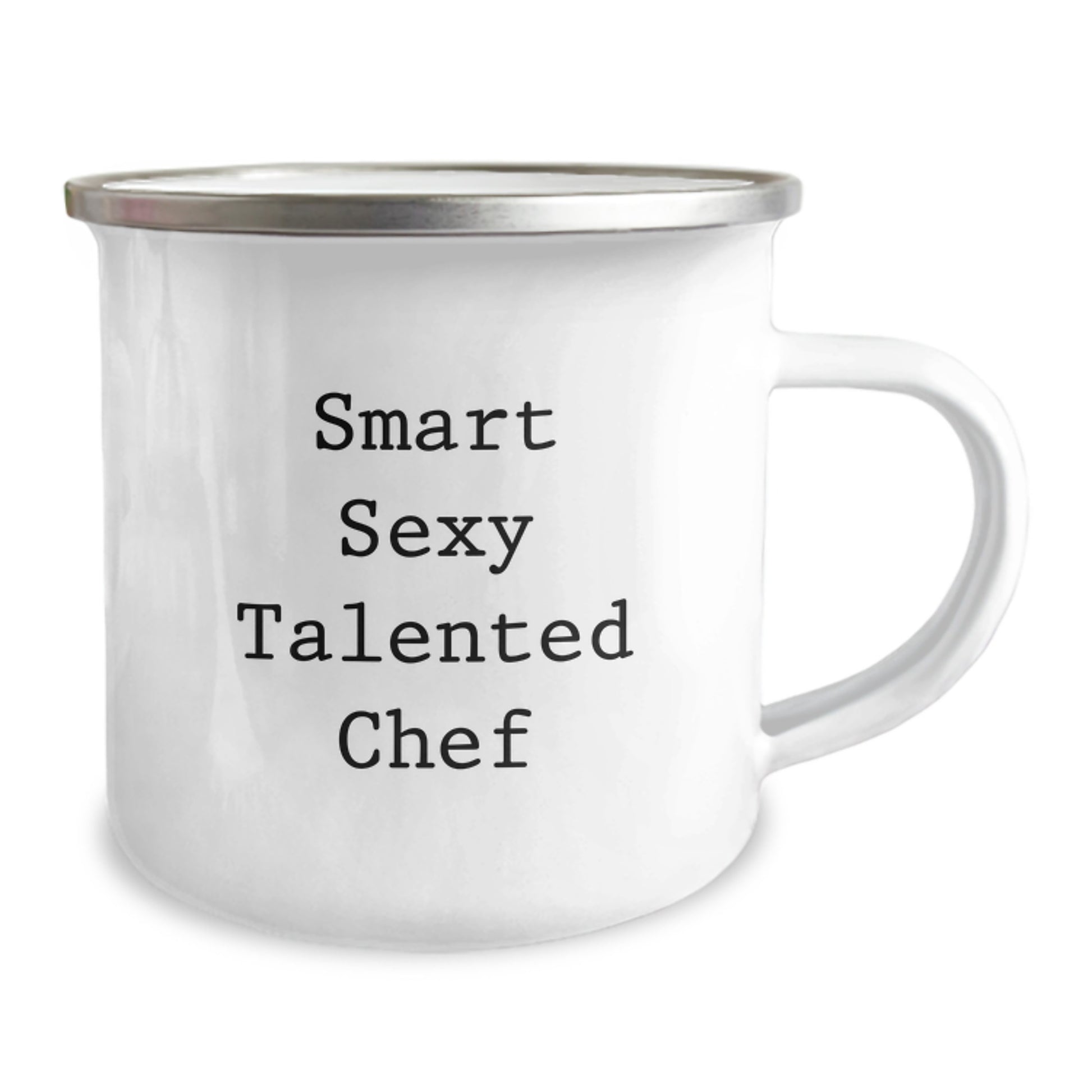 Funny Chef Quotes Camping Mug Gifts for Men Women Friends Family from Smart Sexy Talented Chef - Image 2