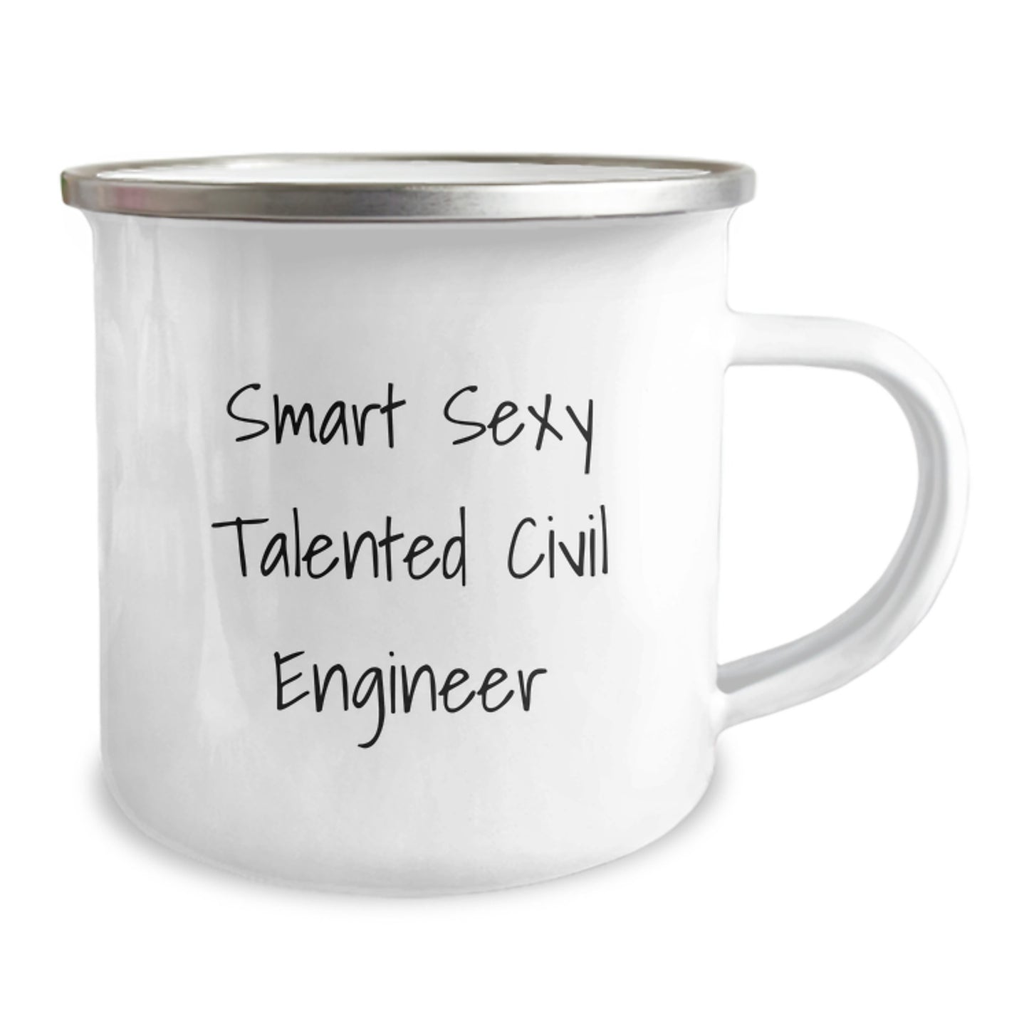 Civil Engineer Funny Mug Gifts from Friends for Men, Smart Camping Mug for Christmas Unique Gift Ideas, Talented Engineer Quote - Image 2