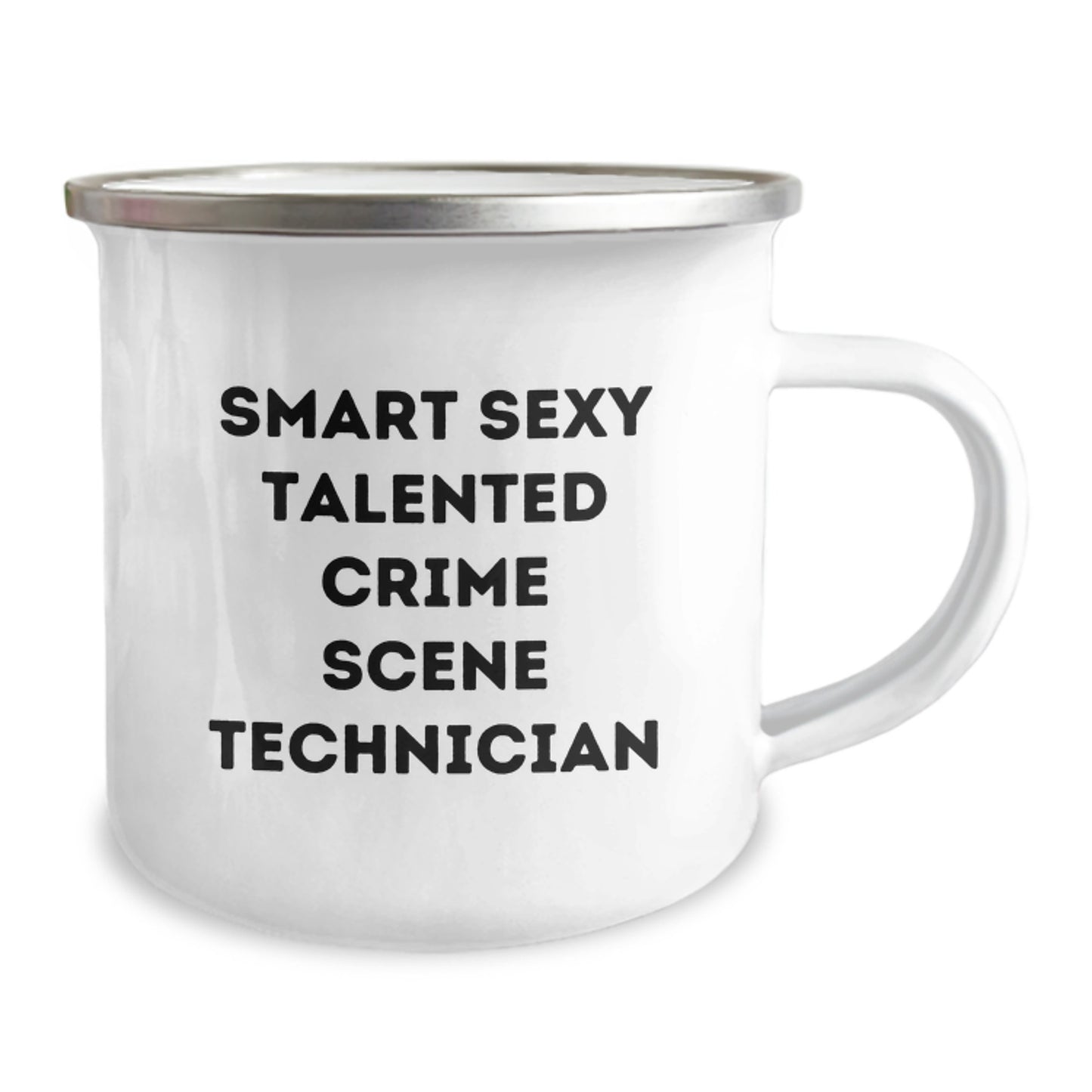 Gifts from Family for Smart Sexy Talented Crime Scene Technician Graduation Unique Gifts - Crime Scene Technician Camping Mug - Image 2