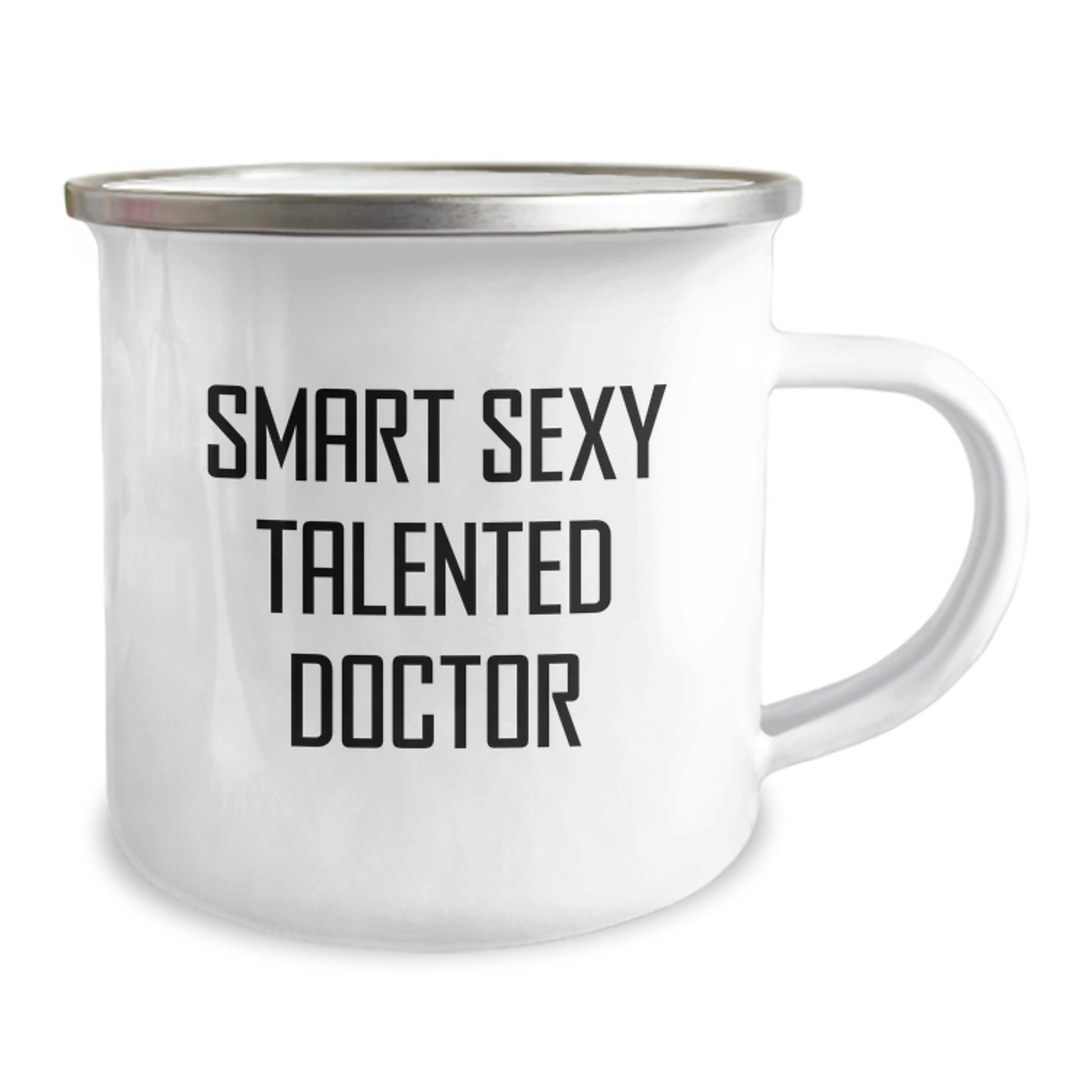 Funny Quotes for Doctors Gifts from Friends to Graduation Unique Doctor Friends Gifts - Smart Sexy Talented Doctor Camping Mug - Image 2