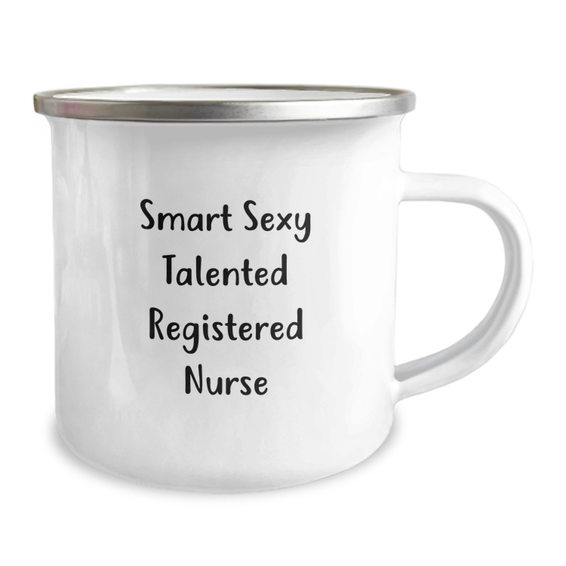 Funny Smart Sexy Talented Registered Nurse Gifts for Christmas Camping Mug, Gifts from Friends to a Smart Registered Nurse, Christmas Unique Gifts, Registered Nurse Camping Mug - Image 2