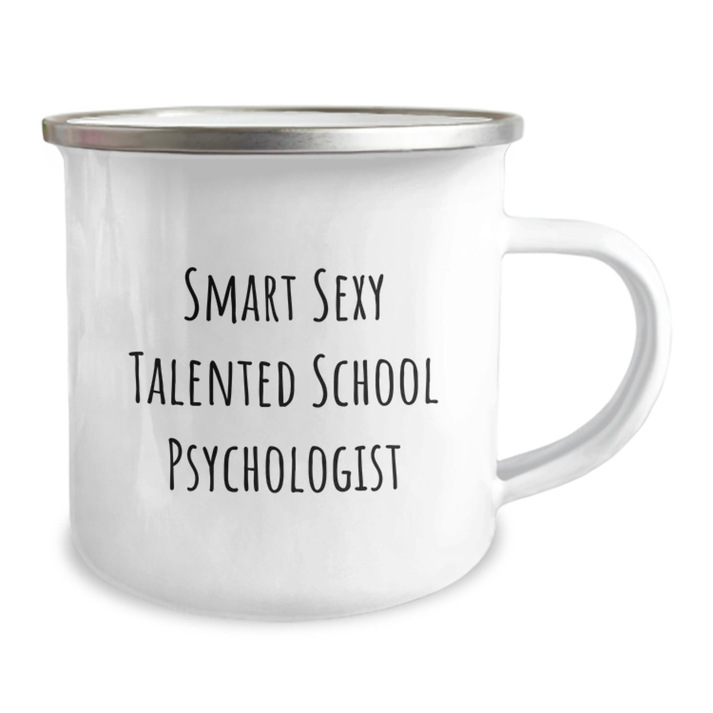 Funny School Psychologist Gifts from Friends for School Psychologist Camping Mug - 'Smart Sexy Talented' Graduation Unique Gifts - Image 2