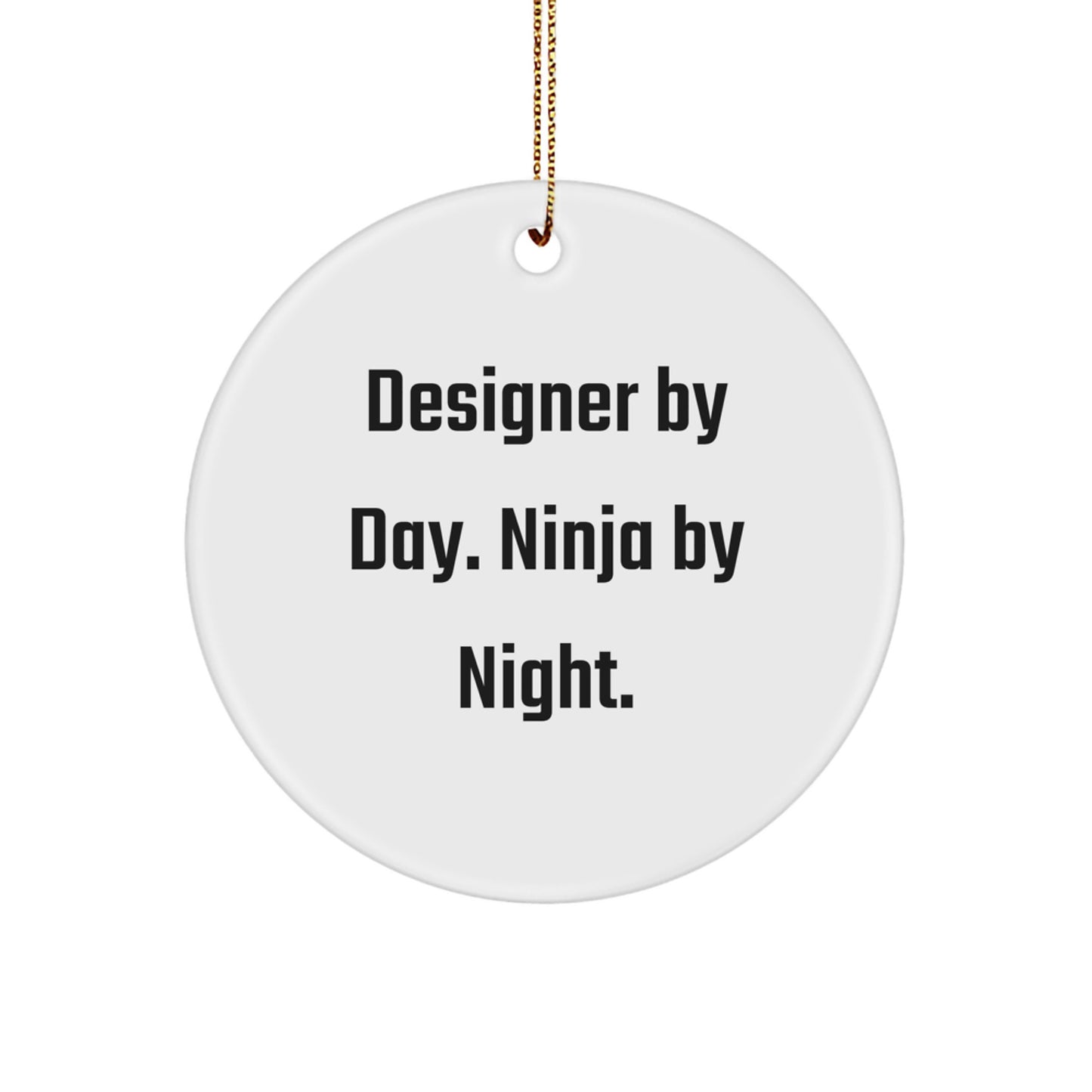 Unique Designer Circle Ornament Gifts from Friends and Family for Christmas - Image 1