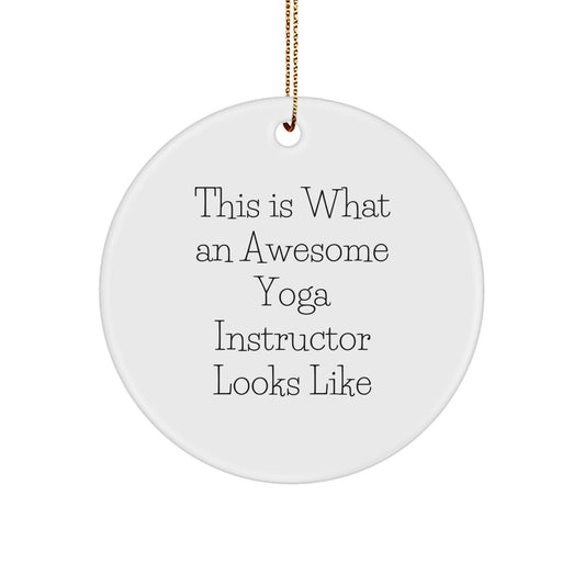 Funny Yoga Instructor Christmas Unique Gifts from Family for Yoga Instructor Men Women Friends Coworkers - Image 1