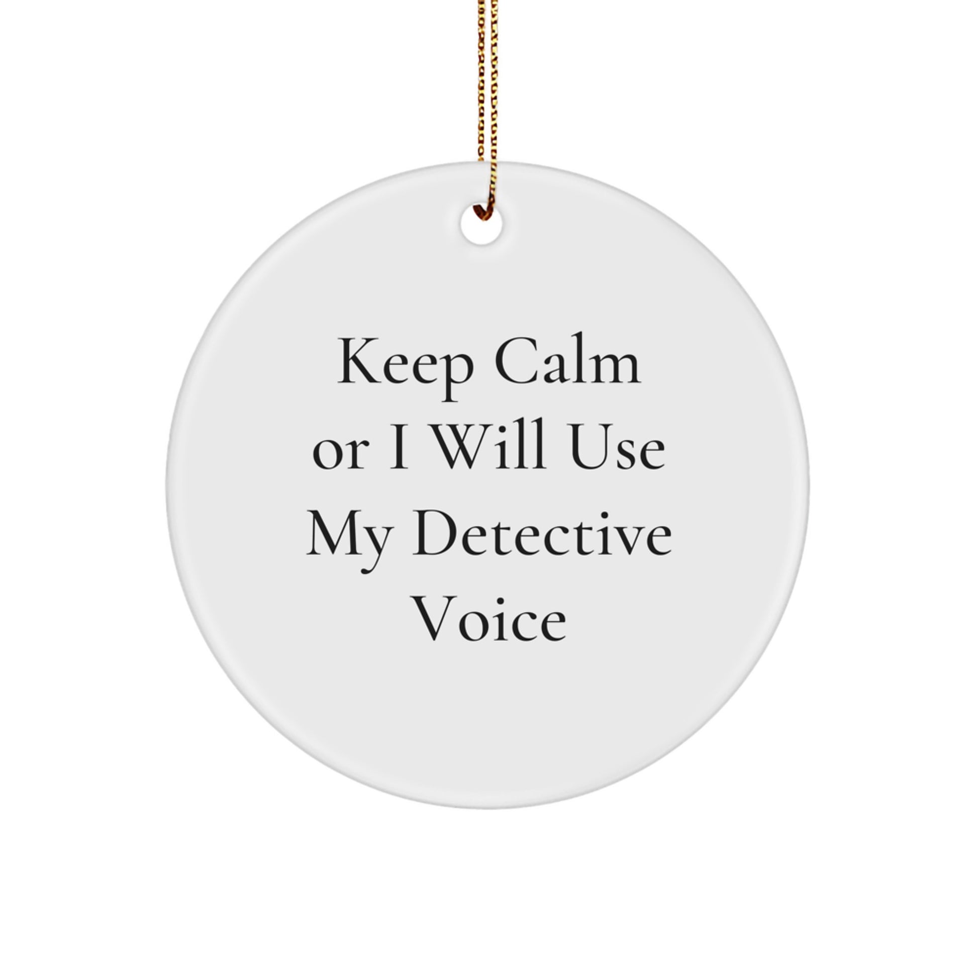 Funny Detective Gifts from Men - Christmas Unique Ornaments for Detectives Friends - Image 1