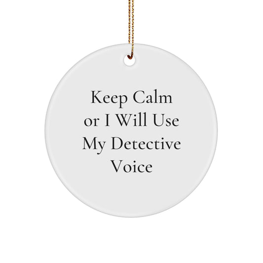 Funny Detective Gifts from Men - Christmas Unique Ornaments for Detectives Friends - Image 1