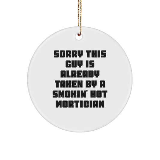 Funny Mortician Gifts from Friends for Smokin' Hot Mortician Christmas Unique Gifts - Image 1