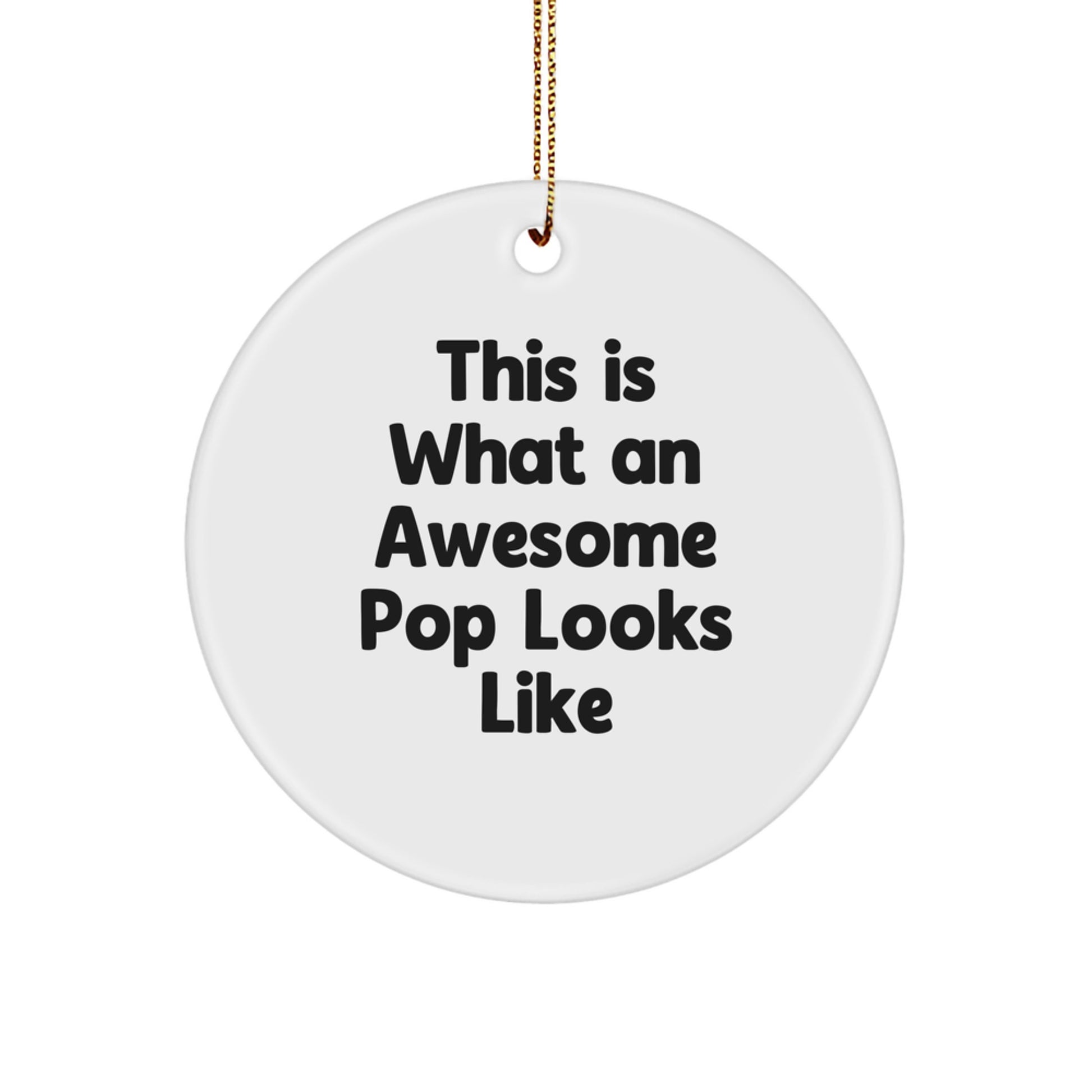 Funny Pop Circle Ornaments Gifts for Pop Lovers from Friends, Cute Christmas Unique Gifts - Image 1