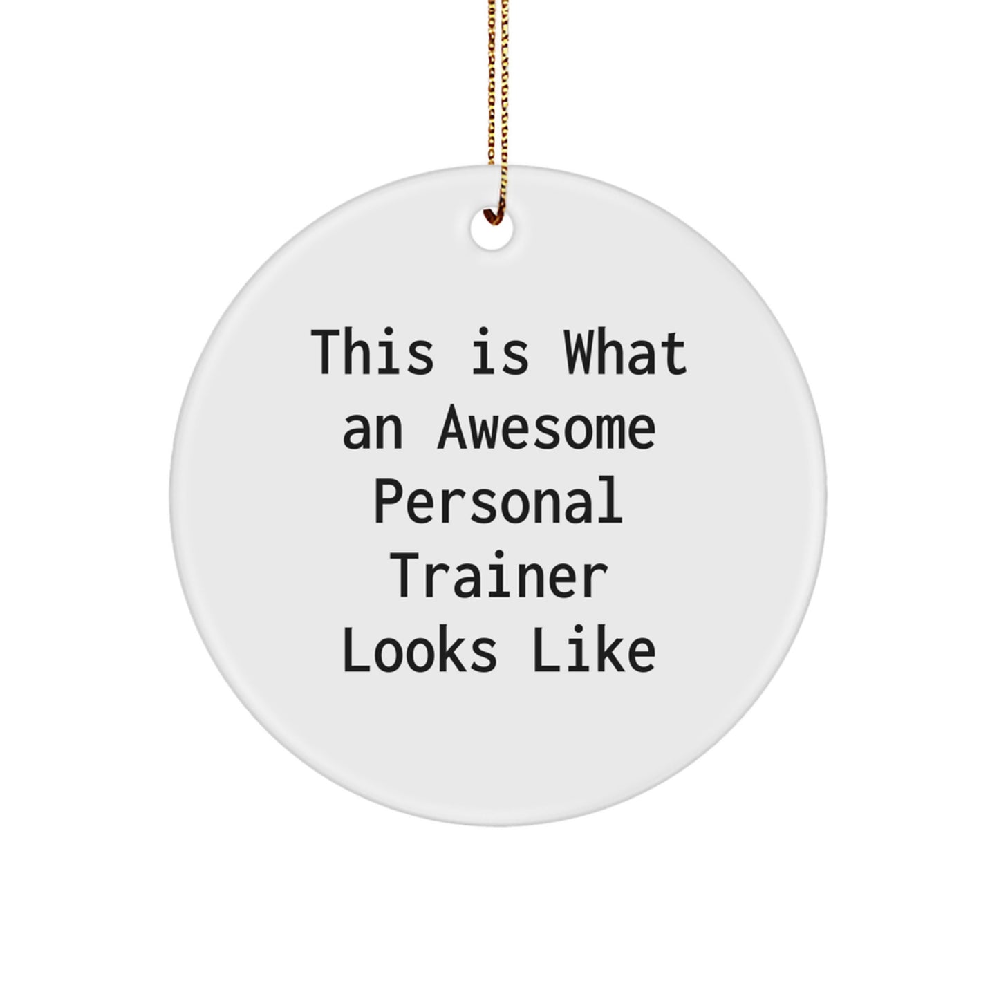 Funny Personal Trainer Gifts for Men from Friends this Christmas Unique Ornaments Circle - Image 1