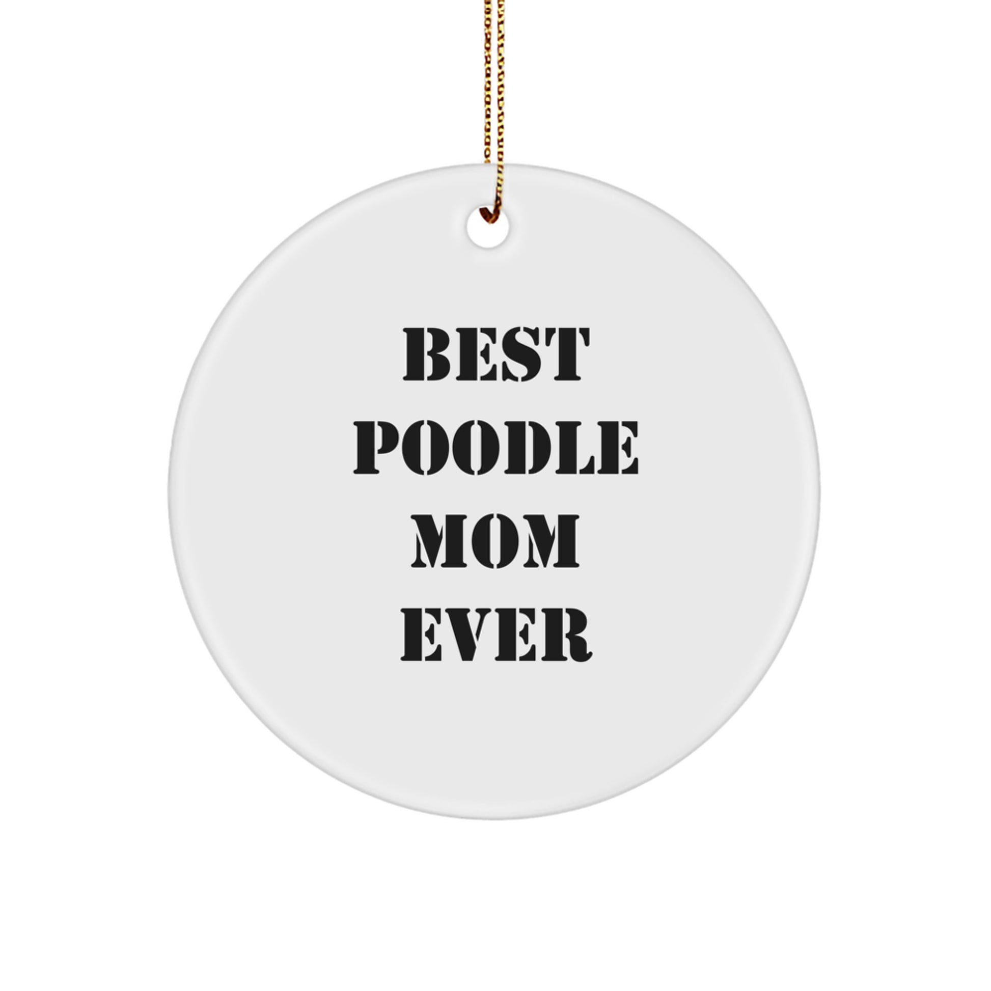 Funny Poodle Dog Mom Gifts from Family for Best Poodle Mom Ever Christmas Unique Gifts - Image 1