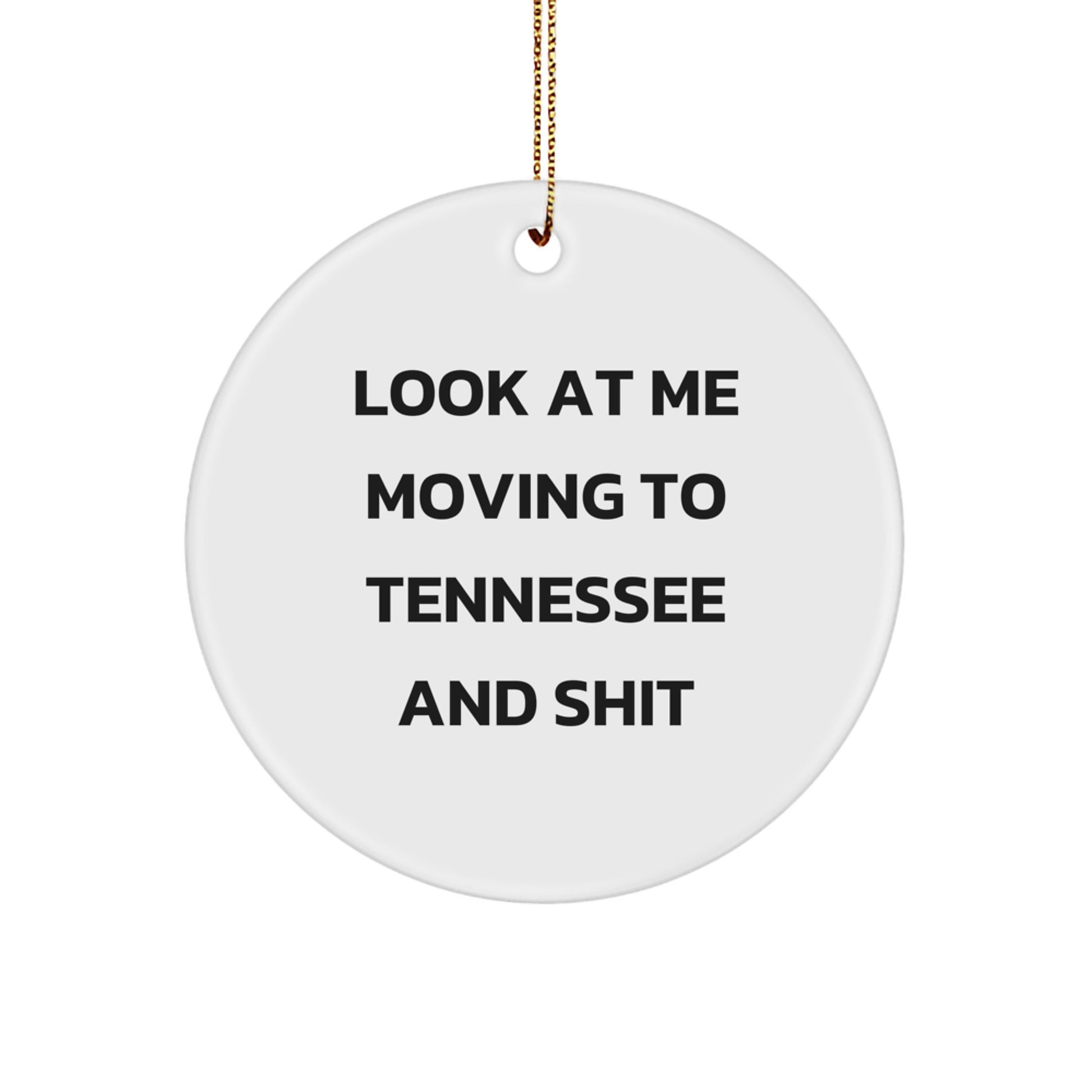 Tennessee Funny Circle Ornaments Gifts from Friends for Christmas - Image 1