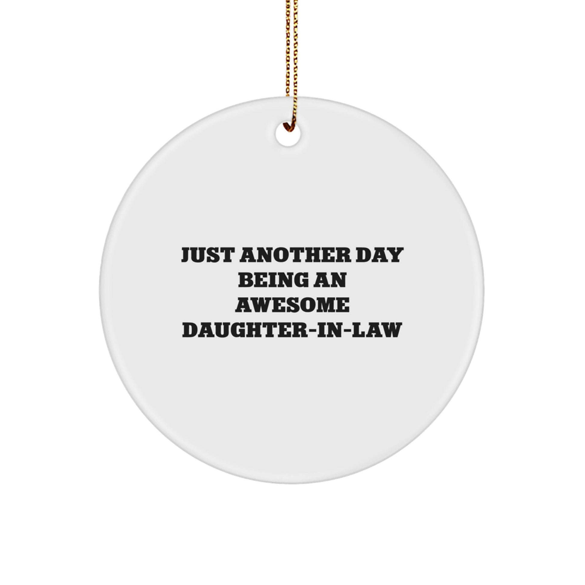 Funny Daughter-in-law Gifts from Men, Daughter-in-law Ornaments for Christmas Unique Gifts - Image 1