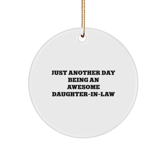 Funny Daughter-in-law Gifts from Men, Daughter-in-law Ornaments for Christmas Unique Gifts - Image 1