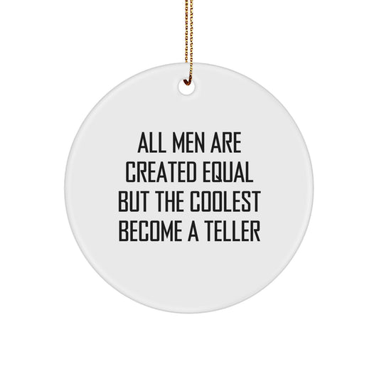 Teller Gifts from Friends - Funny Circle Ornament for Men, Teller Lover Gifts for Christmas Unique Decorations - Image 1