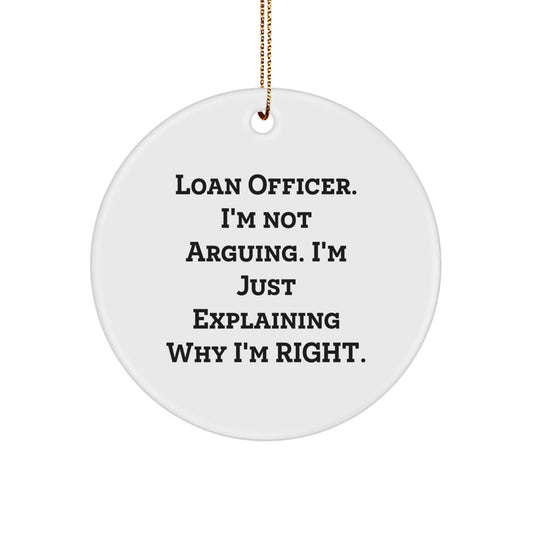 Funny Loan Officer Gifts from Friends for Men, Women, Coworkers, Family Christmas Unique Ornaments - Image 1