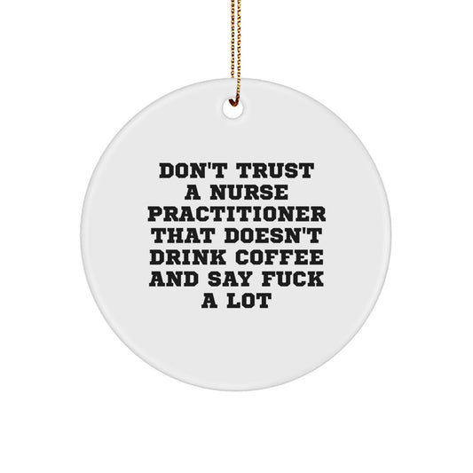 Funny Nurse Practitioner Gifts from Men to Friends, Unique Christmas Unique Gifts for Nurse Practitioner or Women Coworkers - Image 1