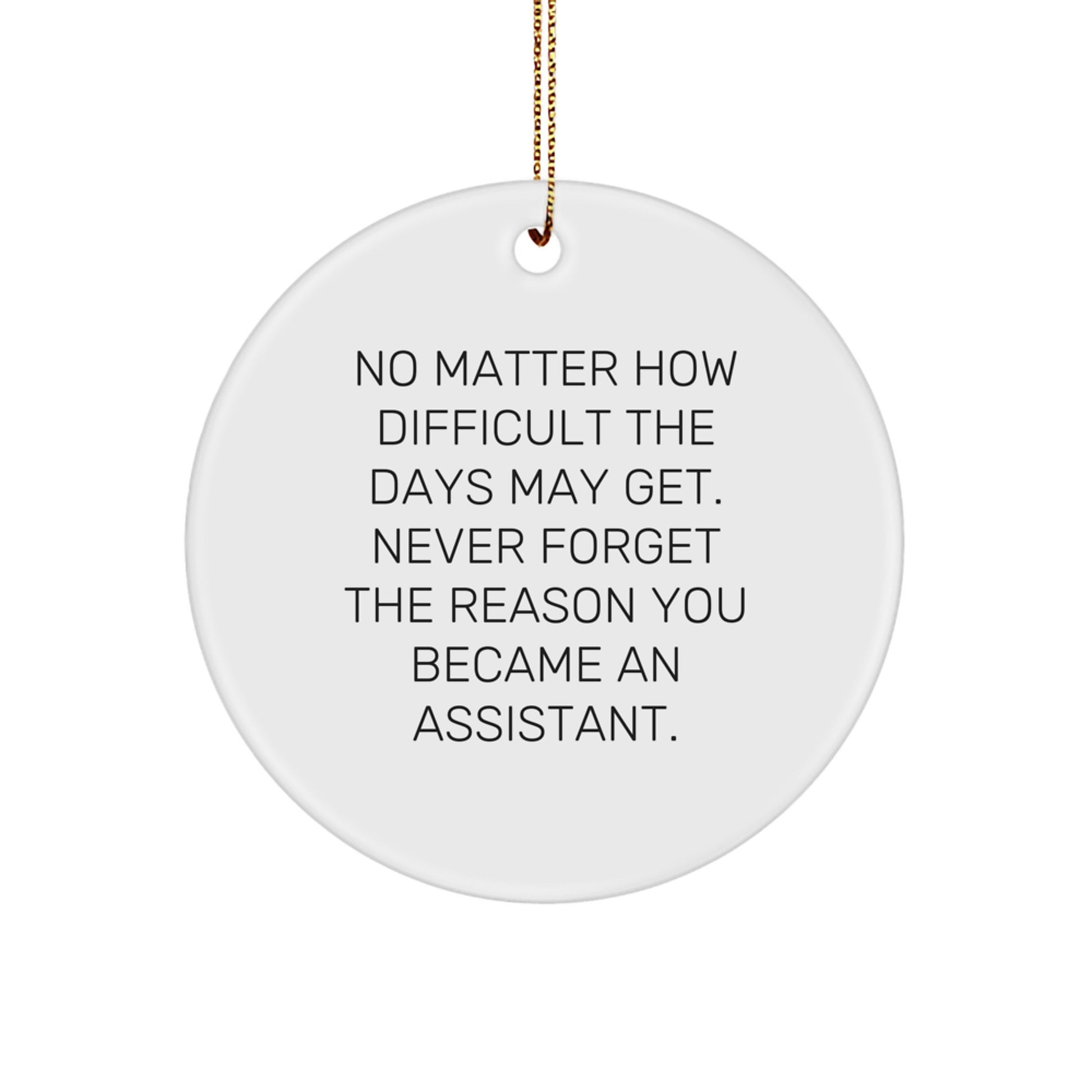 Get Ready for Christmas with Inspirational Assistant Gifts - Circle Ornament from Friends to Family - Image 1