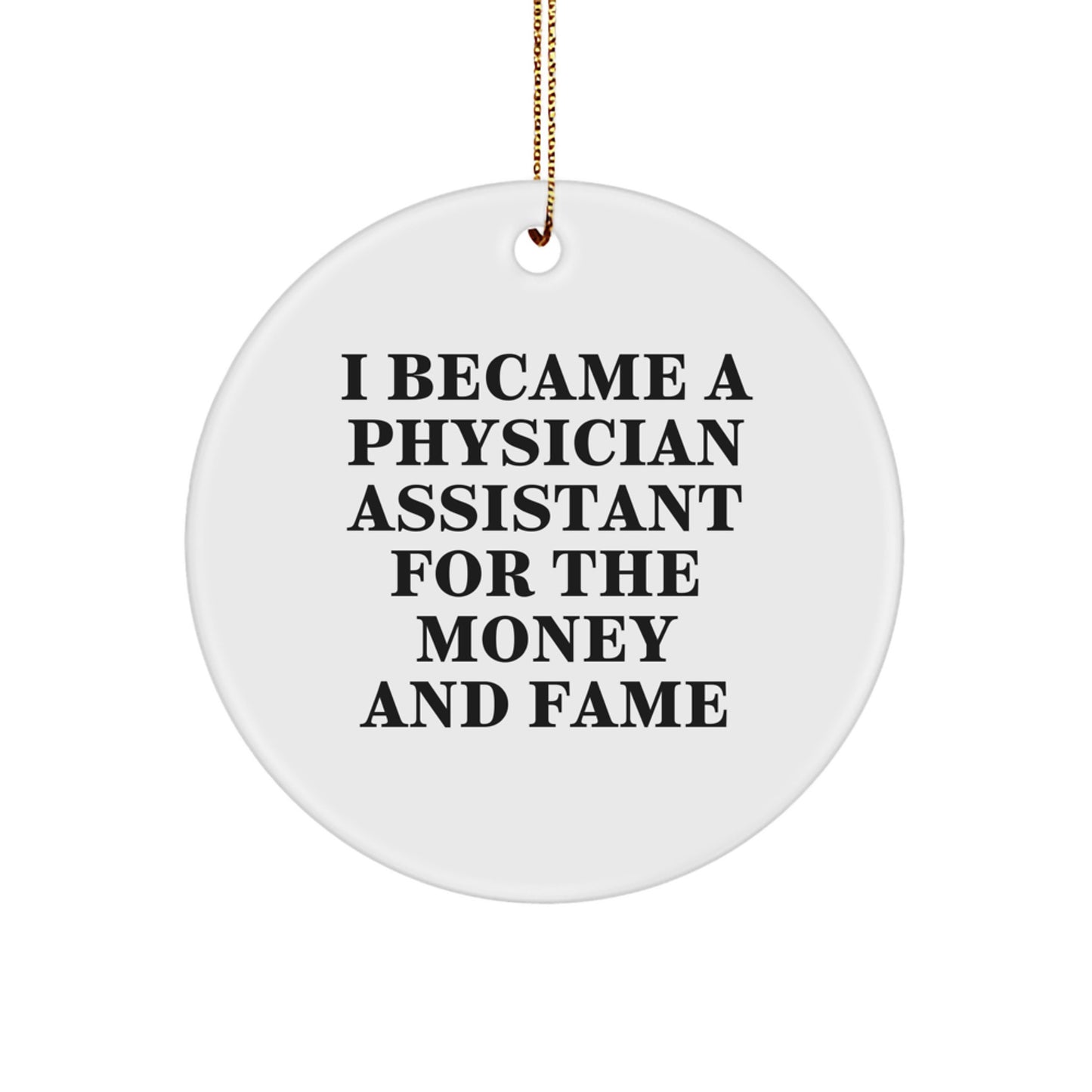 Funny Physician Assistant Gifts from Friends for Physician Assistant Men Christmas Unique Ornaments - Image 1