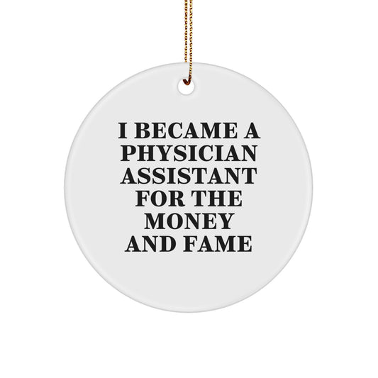 Funny Physician Assistant Gifts from Friends for Physician Assistant Men Christmas Unique Ornaments - Image 1