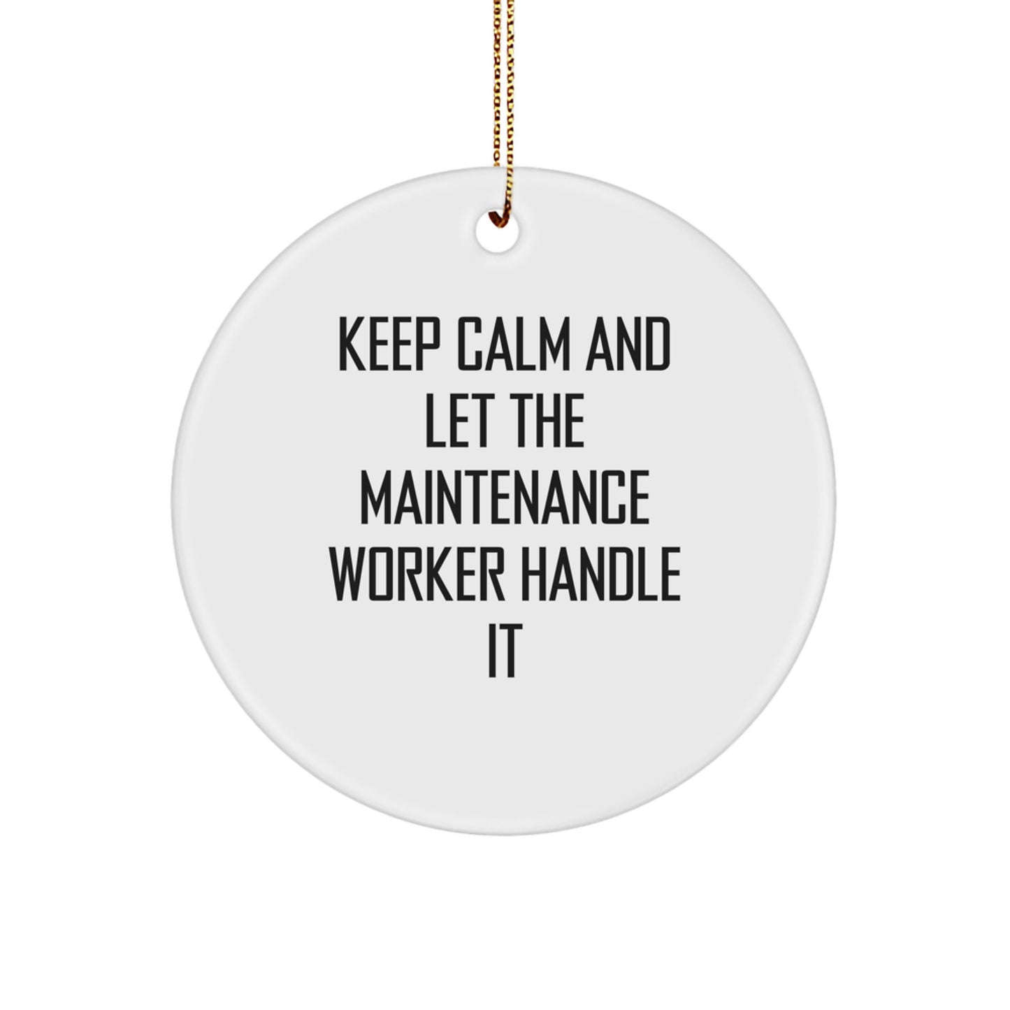Funny Maintenance Worker Gifts from Friends for Men Christmas Unique Ornament - Image 1