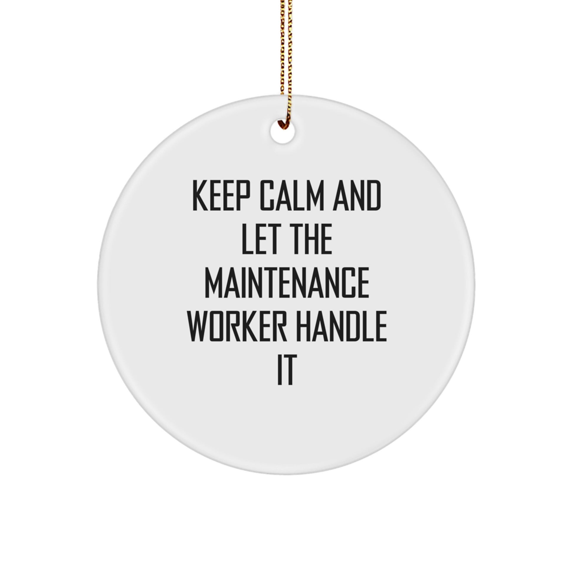 Funny Maintenance Worker Gifts from Friends for Men Christmas Unique Ornament - Image 1