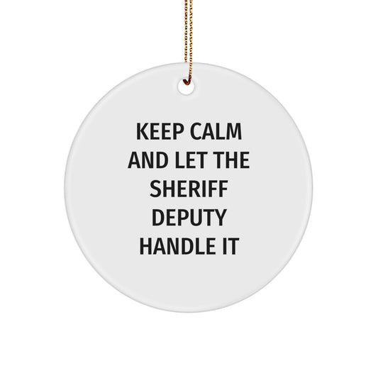 Funny Sheriff Deputy Gifts from Friends - Christmas Unique Gifts for Sheriff Deputy - Image 1