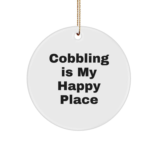 Funny Cobbling Gifts from Friends for Men and Women - Circle Ornament Christmas Decorations - Image 1