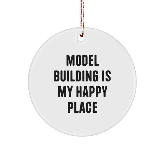 Funny Model Building Circle Ornament Gifts from Friends and Family for Christmas Unique Presents - Image 1