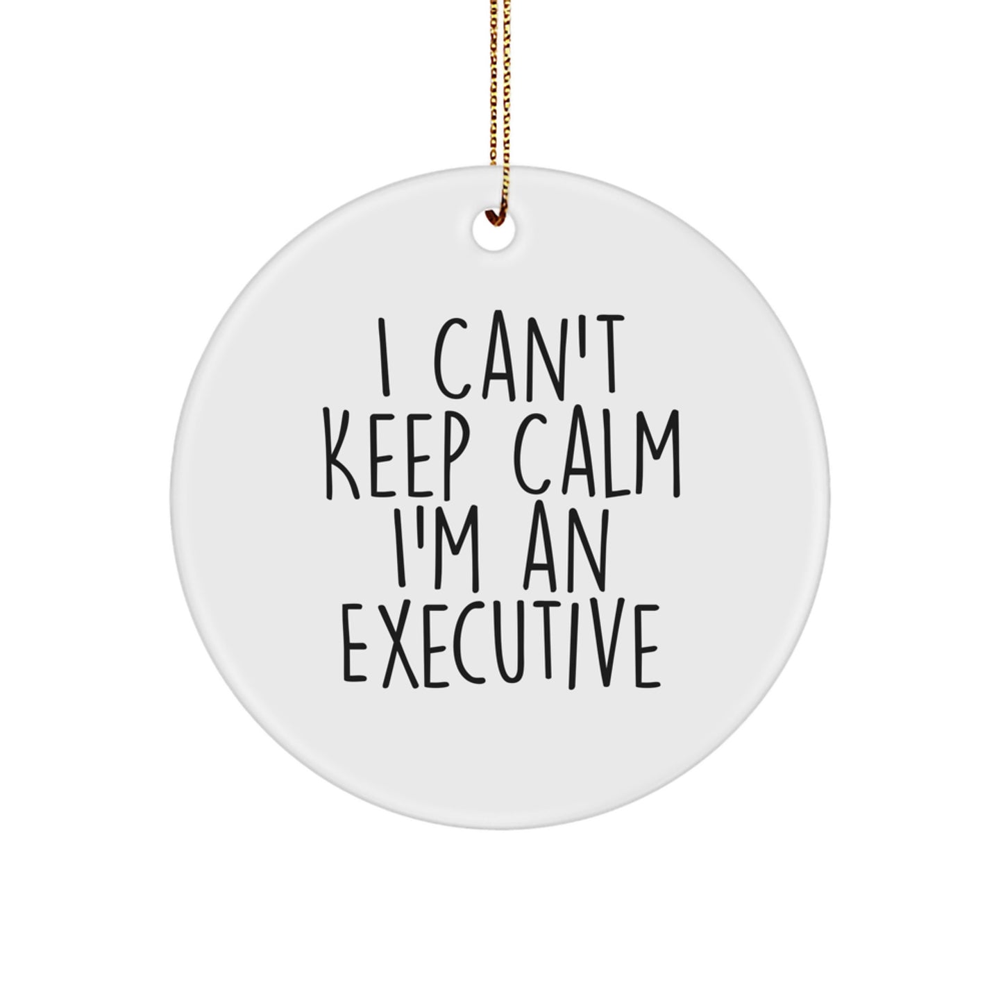 Funny Executive Circle Ornament Gifts from Men to Executive Friends for Christmas Unique Decorations - Image 1