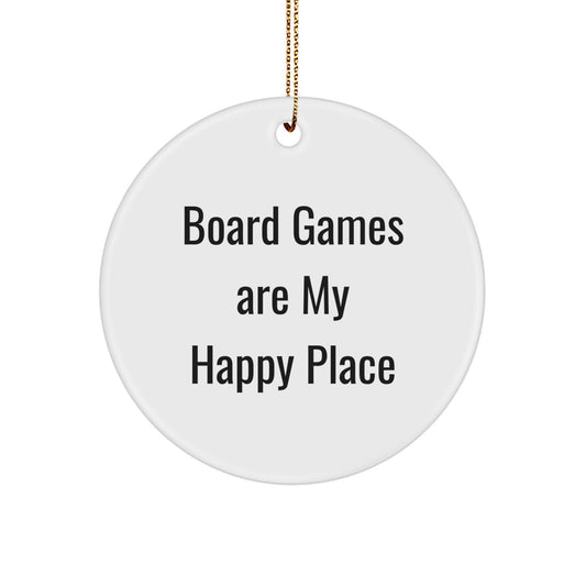 Funny Circle Ornament for Board Games Enthusiasts Gifts from Family to Board Games Lovers at Christmas - Image 1