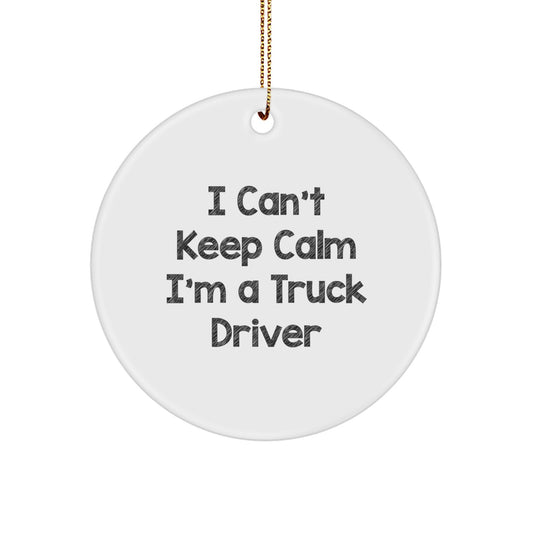 Funny Truck Driver Gifts for Men - I Can't Keep Calm I'm A Truck Driver Christmas Unique Gifts - Image 1