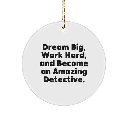 Detective Gifts for Men, Women, Friends, and Family, Christmas Unique Gifts from - 'Dream Big, Work Hard, And Become An Amazing Detective.' - Image 1