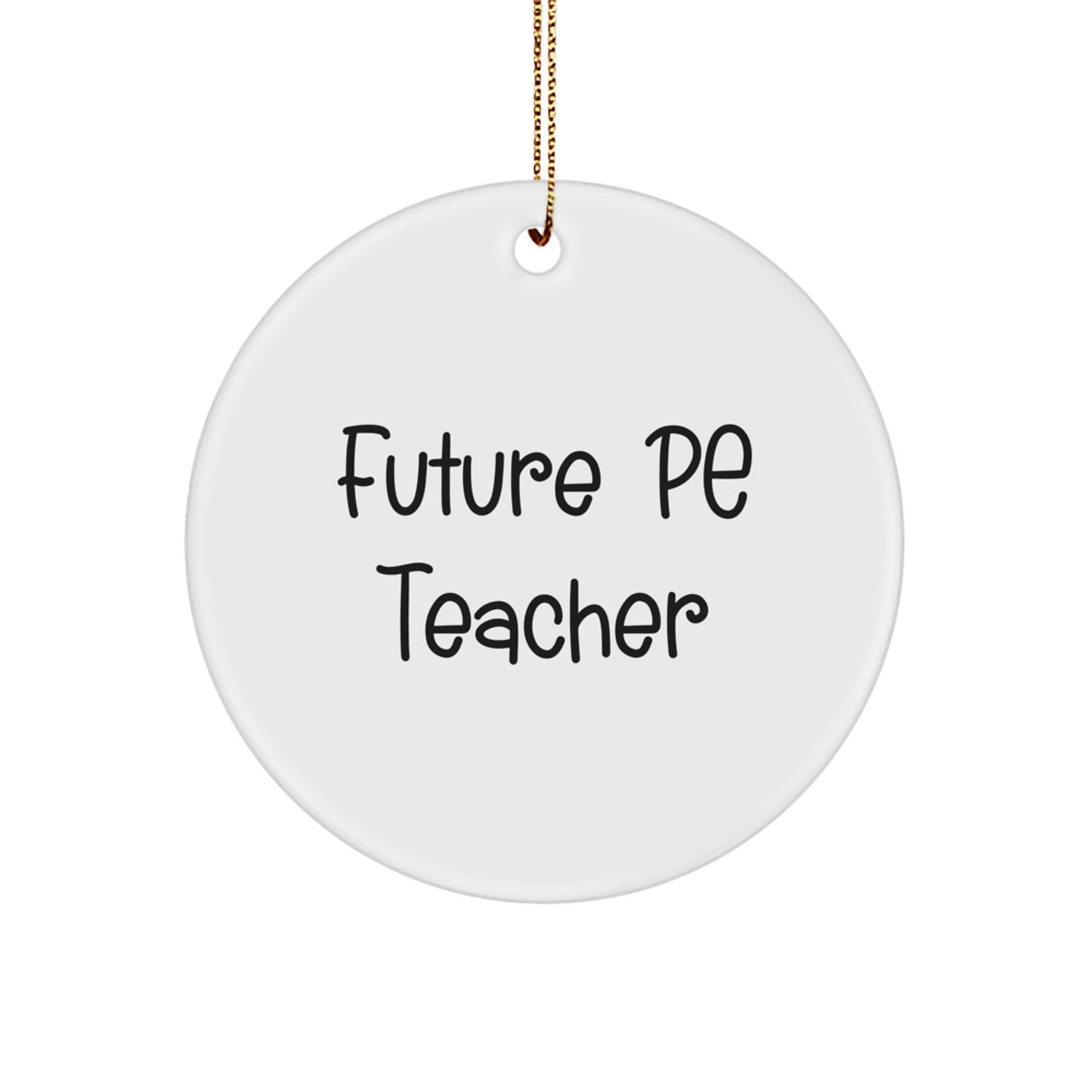 Funny Future PE Teacher Gifts from Friends for Christmas Unique Ornaments - Image 1