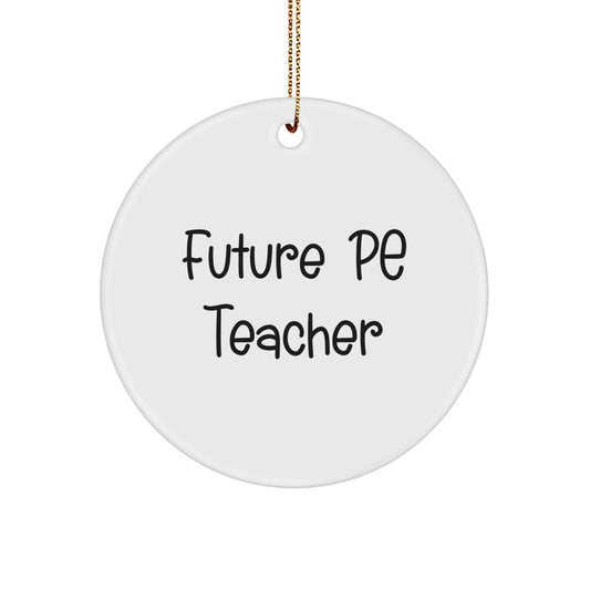 Funny Future PE Teacher Gifts from Friends for Christmas Unique Ornaments - Image 1