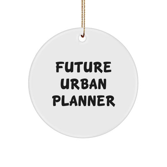 Funny Urban Planner Gifts for Future Urban Planners, Circle Ornament with Inspirational Quote, Christmas Unique Gifts from Friends for Urban Planner - Image 1