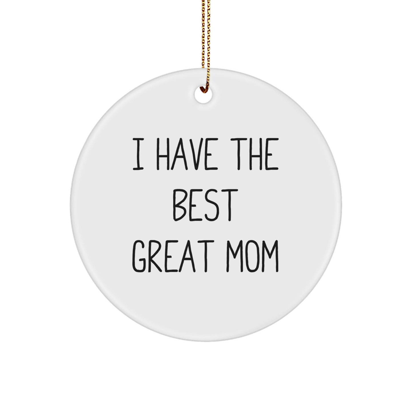 Funny Mom Gifts from Family, Unique Circle Ornament for Mom's Great Personality, Christmas Unique Gifts - Image 1