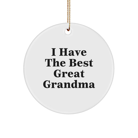 Funny Grandma Quotes Circle Ornament Gifts from Family, Gifts for Grandma, Christmas Unique Decorations - Image 1