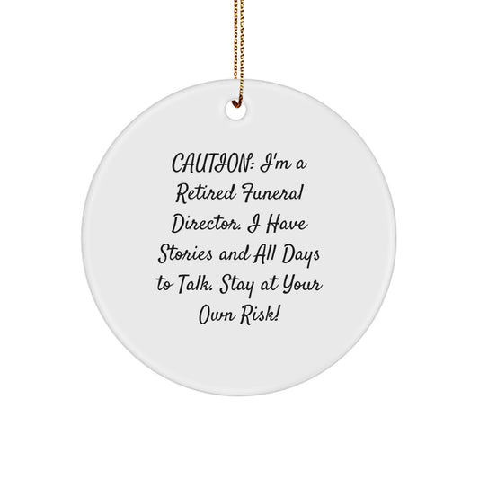 Funny Funeral Director Gifts from Friends for Men, Women, and Family - Unique Christmas Memorable Presents with a Cautionary Quote - Image 1