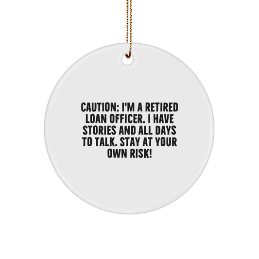 Funny Loan Officer Circle Ornament, Gifts from Friends and Family for Loan Officer, Christmas Unique Gifts - Image 1