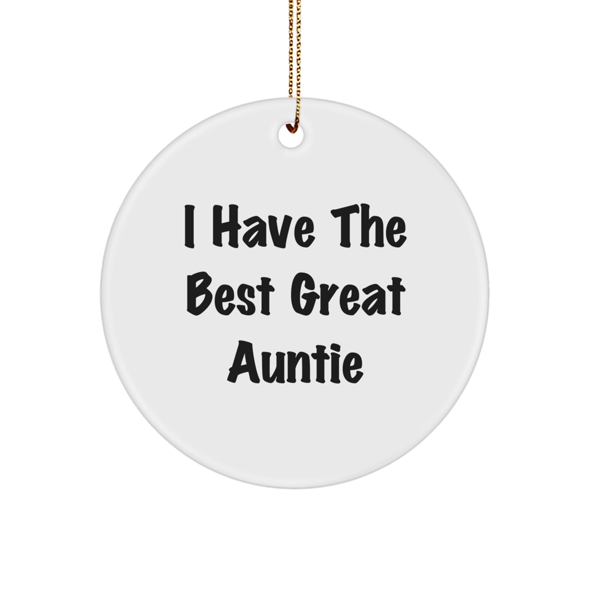 Funny Auntie Circle Ornament Gifts from Men to Women for Christmas Unique Auntie - Image 1