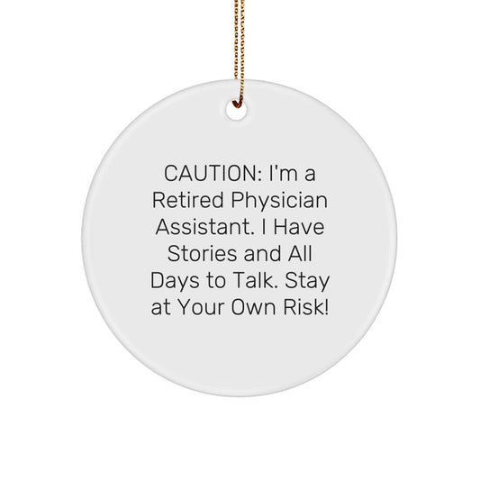 Funny Gifts from Friends for Physician Assistant Christmas Unique Ornament - Image 1