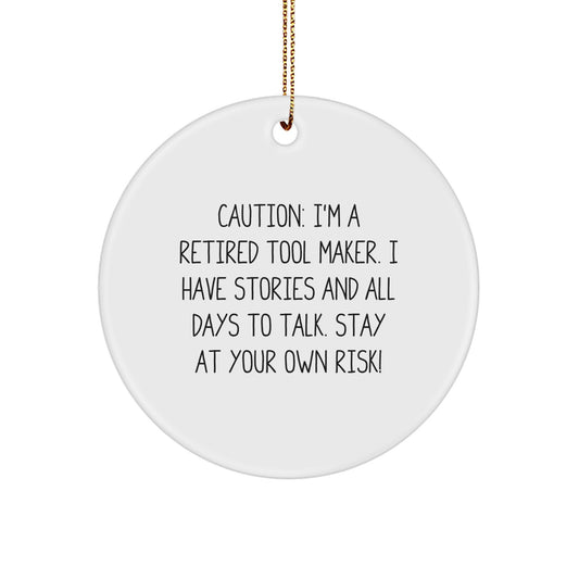 Funny Tool Maker Circle Ornament Gifts from Friends to Family Members this Christmas Season - Image 1